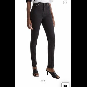 & Other Stories Black Stretch Skinny Jeans
